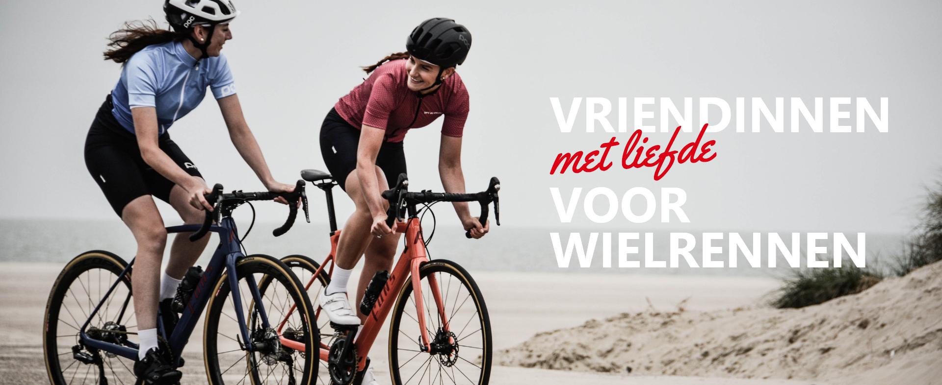 Vriendinnen met liefde voor wielrennen